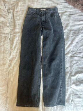 Levi's Women's Straight Leg Jeans in Washed Black